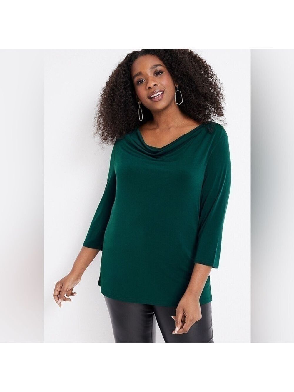 Maurices Plus Size Cowl Neck Blouse